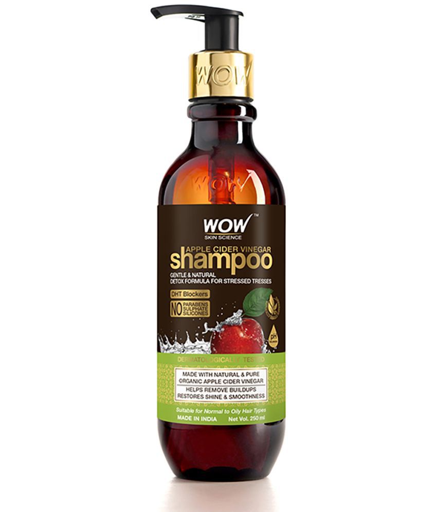     			WOW Skin Science Apple Cider Vinegar Shampoo - Restores Shine & Smoothness - No Parabens, Sulphates & Silicones - 250mL