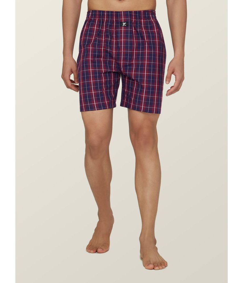     			XYXX - Maroon XYBOX69 Cotton Blend Men's Boxer- ( Pack of 1 )