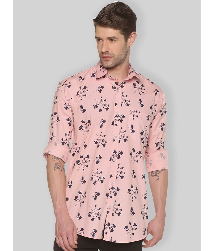     			YHA - Pink 100% Cotton Regular Fit Men's Casual Shirt ( Pack of 1 )