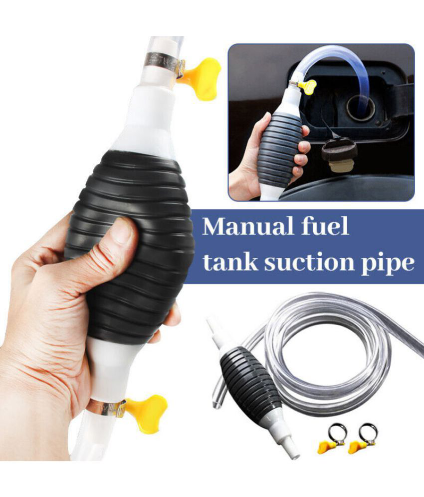     			ZURU BUNCH Manual Siphon Transfer Pump Kit High Flow Portable Petrol Fuel Oil Liquid Hand Pump