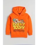 Lazy Shark Pack of 1 Boys Cotton Sweatshirt ( Orange )