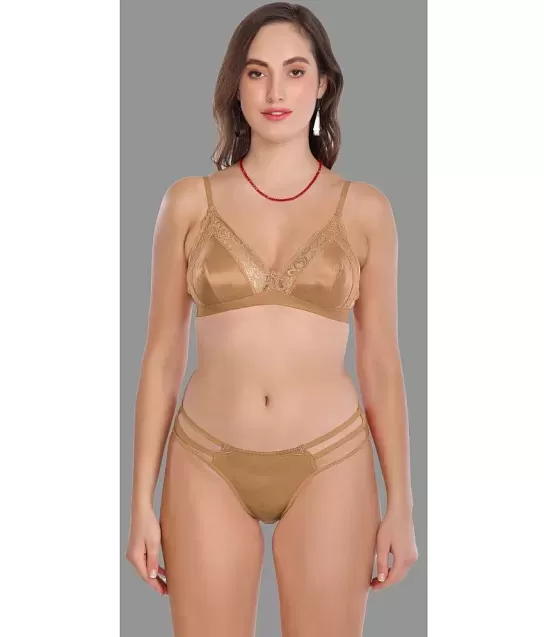 Gold Bra Panty Sets: Buy Gold Bra Panty Sets for Women Online at Low Prices  - Snapdeal India