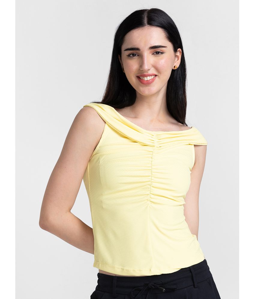     			Globus - Yellow Polyester Women's Regular Top ( Pack of 1 )