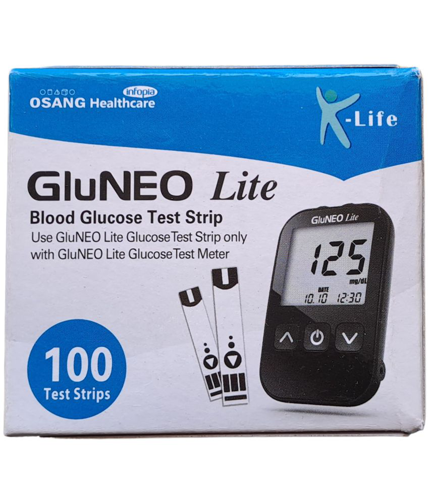 GluNEO Lite 100 Test Strips Expiry: April 2024 - GluNEO Lite 51-100 Strips