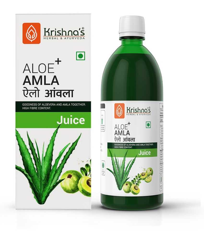     			Krishna's Herbal & Ayurveda Aloe Amla Mix Juice 500ml ( Pack of 2 )