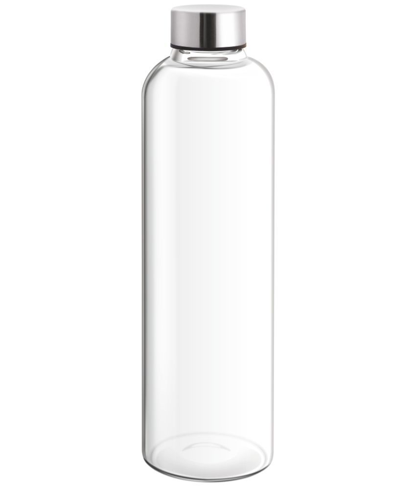     			Treo By Milton Clarion Borosilicate Glass Water Bottle, 1000 ml, Transparent | Microwave Safe | Leak Proof | BPA Free | Scratch Resistant | Dishwasher Safe | Odour Free
