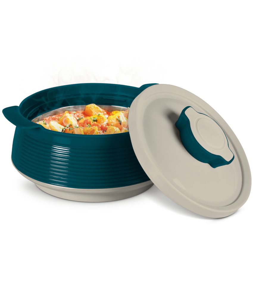     			Milton Venice Jr. Insulated Inner Stainless Steel Casserole,Set of 3, (450 ml, 850 ml, 1.35 Litres),Marble Green | BPA Free |Food Grade | Easy to Carry & Store | Ideal For Chapatti | Roti | Curd Maker