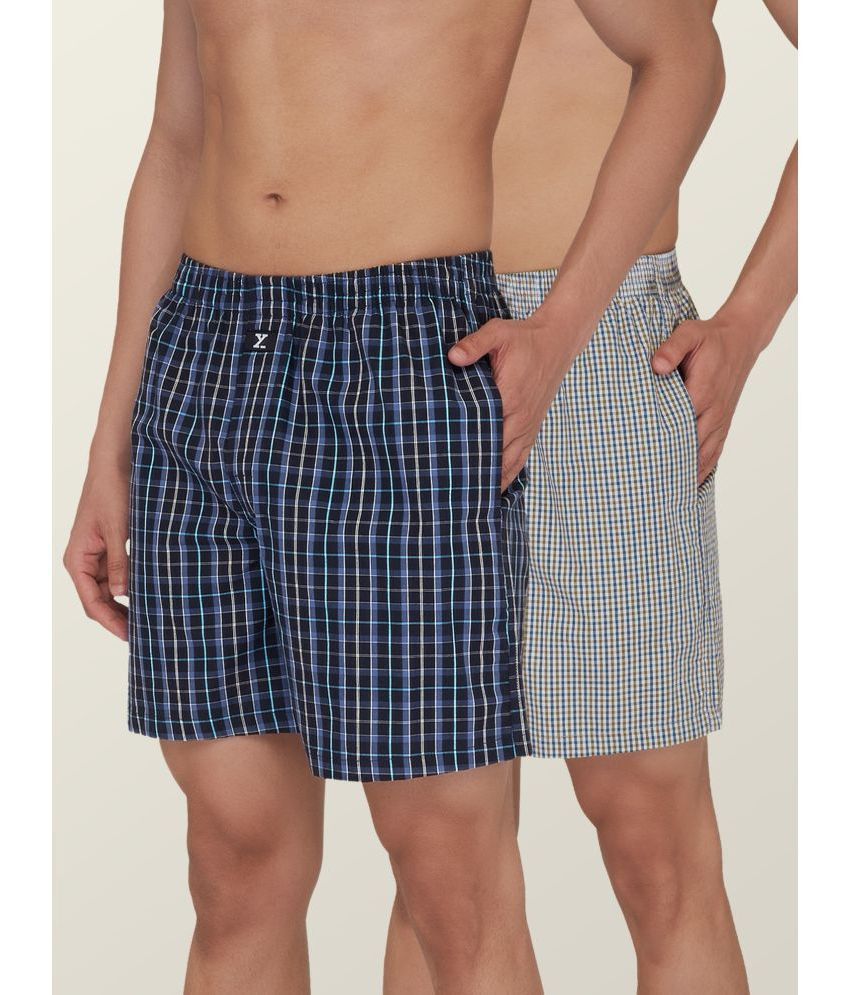     			XYXX Pack of 2 Cotton Blend Men's Boxer- ( Multicolor ) XYBOX2PCKN233