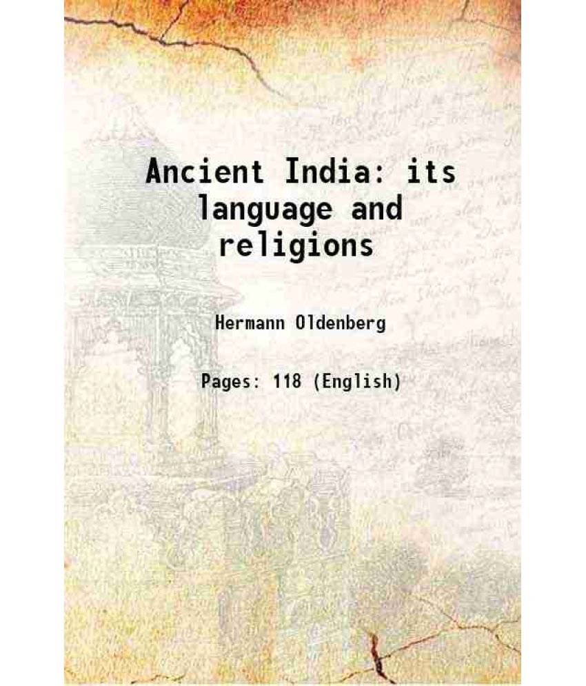     			Ancient India: its language and religions 1896 [Hardcover]