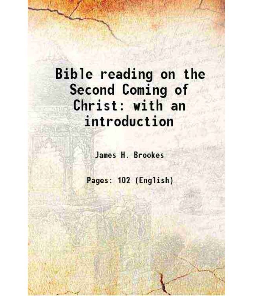     			Bible reading on the Second Coming of Christ 1877 [Hardcover]