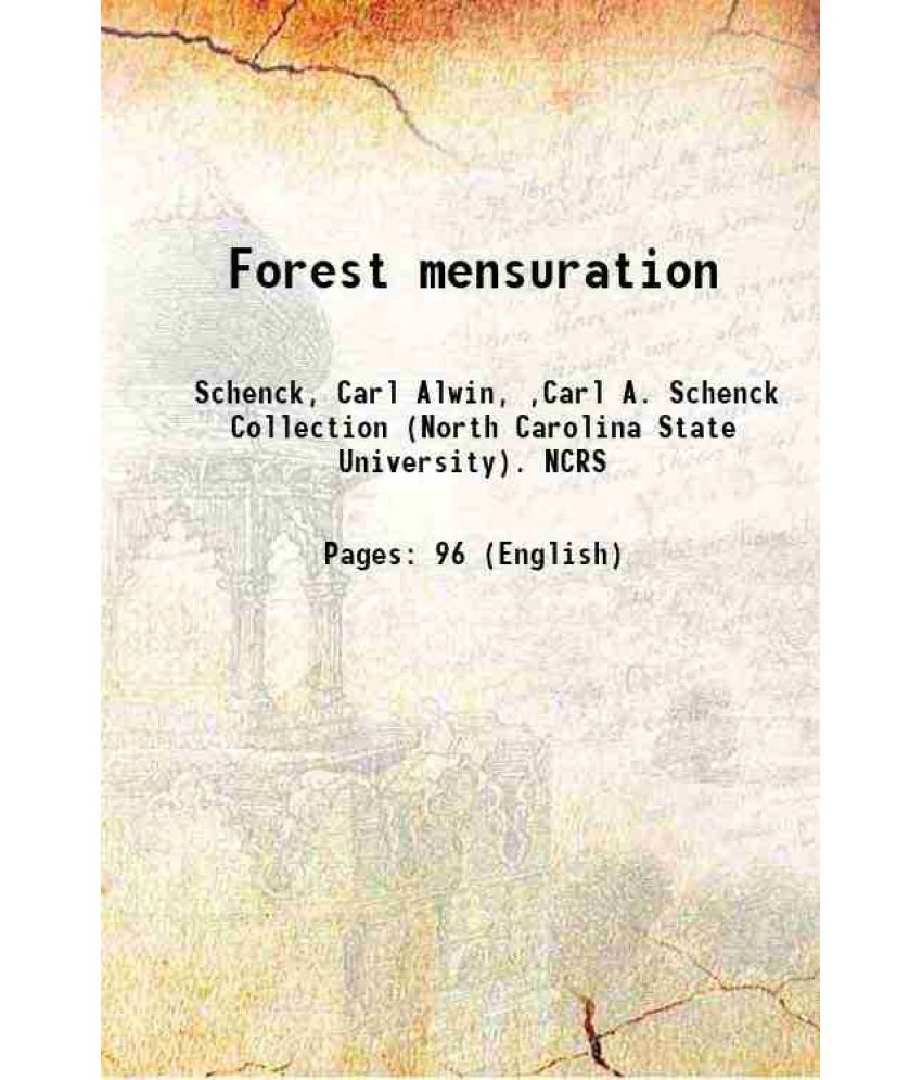     			Forest mensuration 1905 [Hardcover]