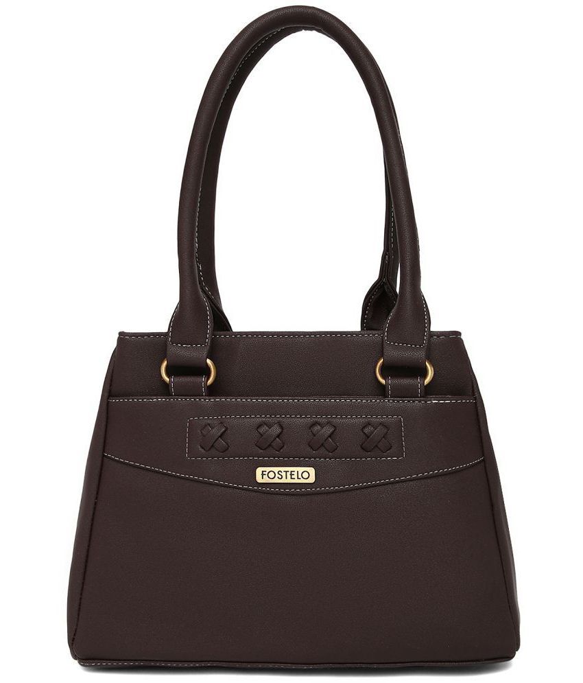     			Fostelo - Brown PU Shoulder Bag