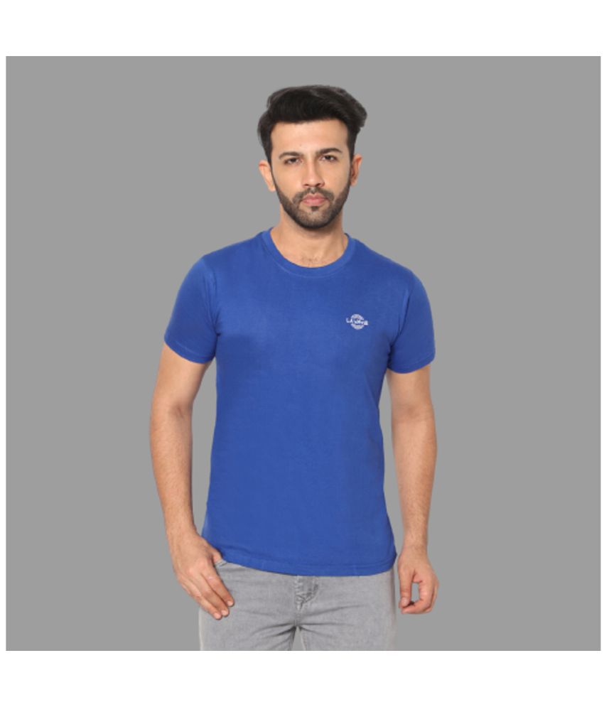    			LA'eNviE - Blue Cotton Slim Fit Men's Sports T-Shirt ( Pack of 1 )