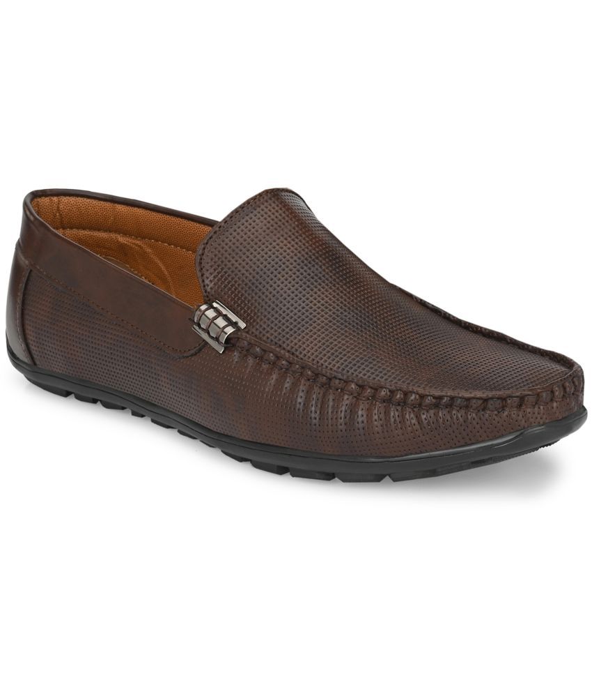     			Leeport - Brown Men's Slip on