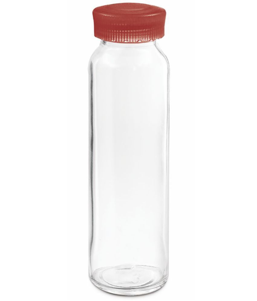     			Treo By Milton Bobbin Borosilicate Glass Bottle, 250ml, Red | Leak Proof | Microwave | Scratch Resistant | BPA Free Lid | Dishwasher Safe | Odour Proof | Easy Grip | Easy to Carry