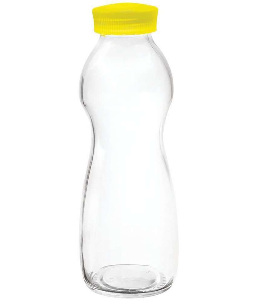     			Treo By Milton Eazy Grip Borosilicate Glass Bottle, 550ml, Yellow | Microwave Safe | Leak Proof | BPA Free | Scratche Resistant | Dishwasher Safe | Odour Free