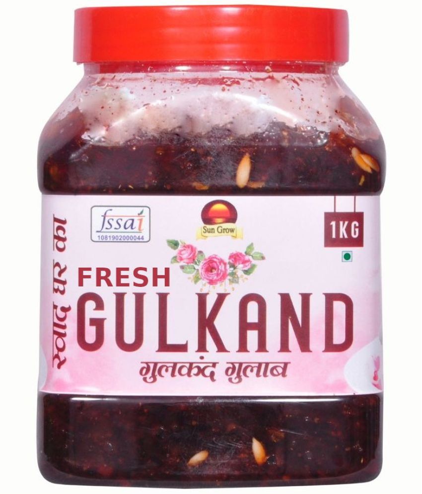     			Sun Grow Home Made Fresh Natural Gulkand| Gives Relief from Acidity, Purifies Blood, Improves Digestion Pickle 1 kg