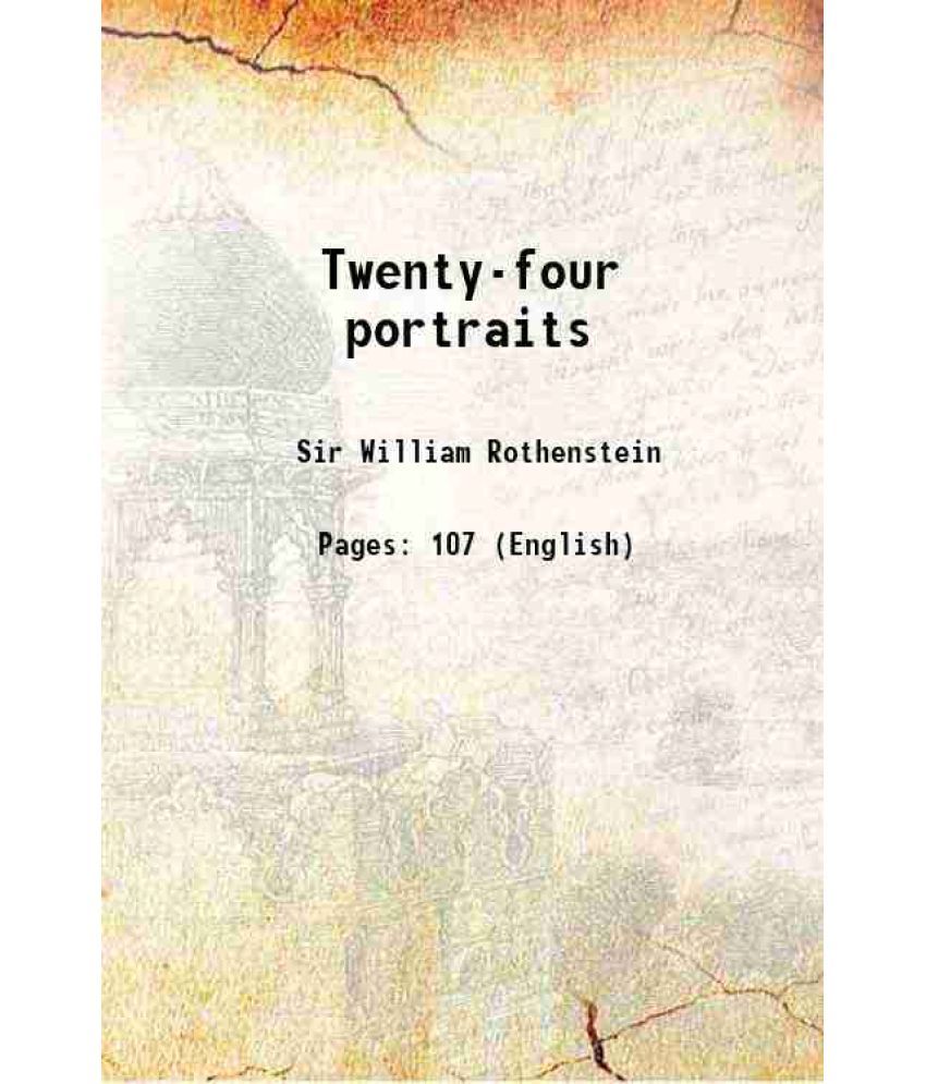     			Twenty-four portraits 1920 [Hardcover]