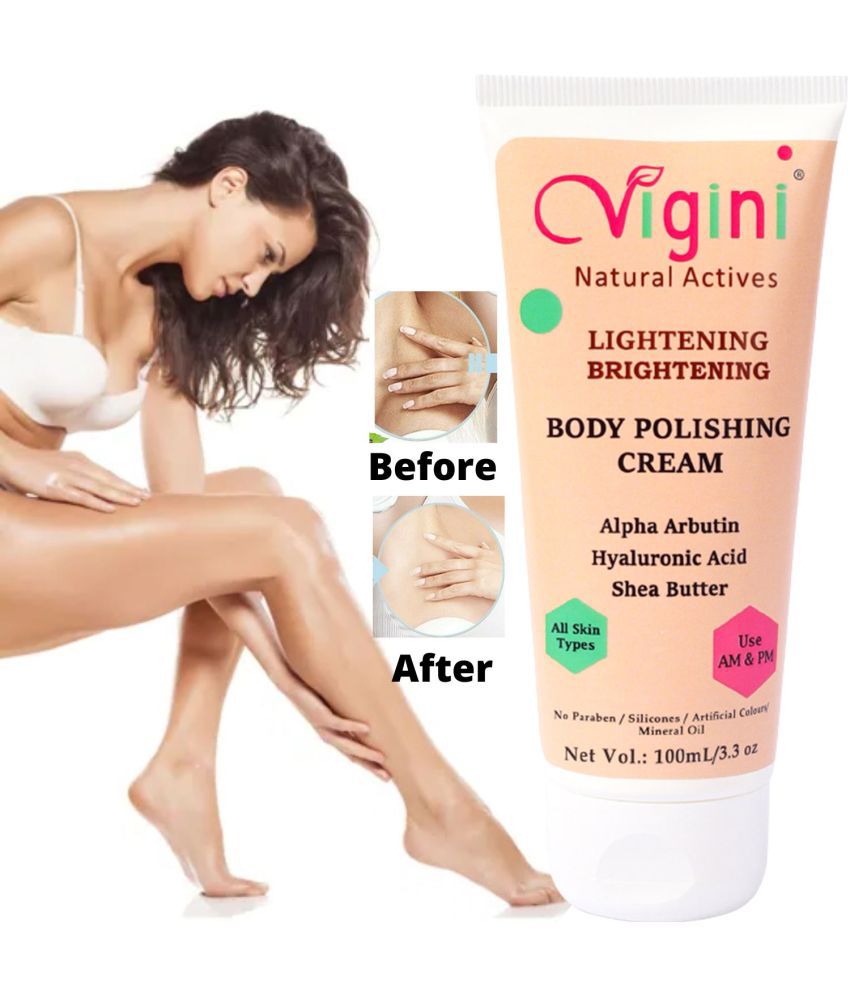     			Vigini Skin Whitening Body Polishing Lightening Sunscreen Cream Kozicare Glow D Tan Goree  Day & Night Under Arms Face Serum SPF 30 Cream 100 gm