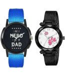 newmen - Blue PU Analog Couple's Watch