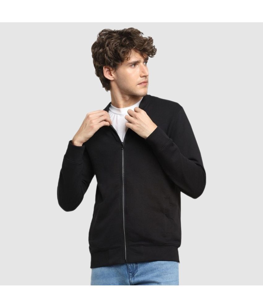     			Bewakoof - Black Fleece Regular Fit Men's Sweatshirt ( Pack of 1 )