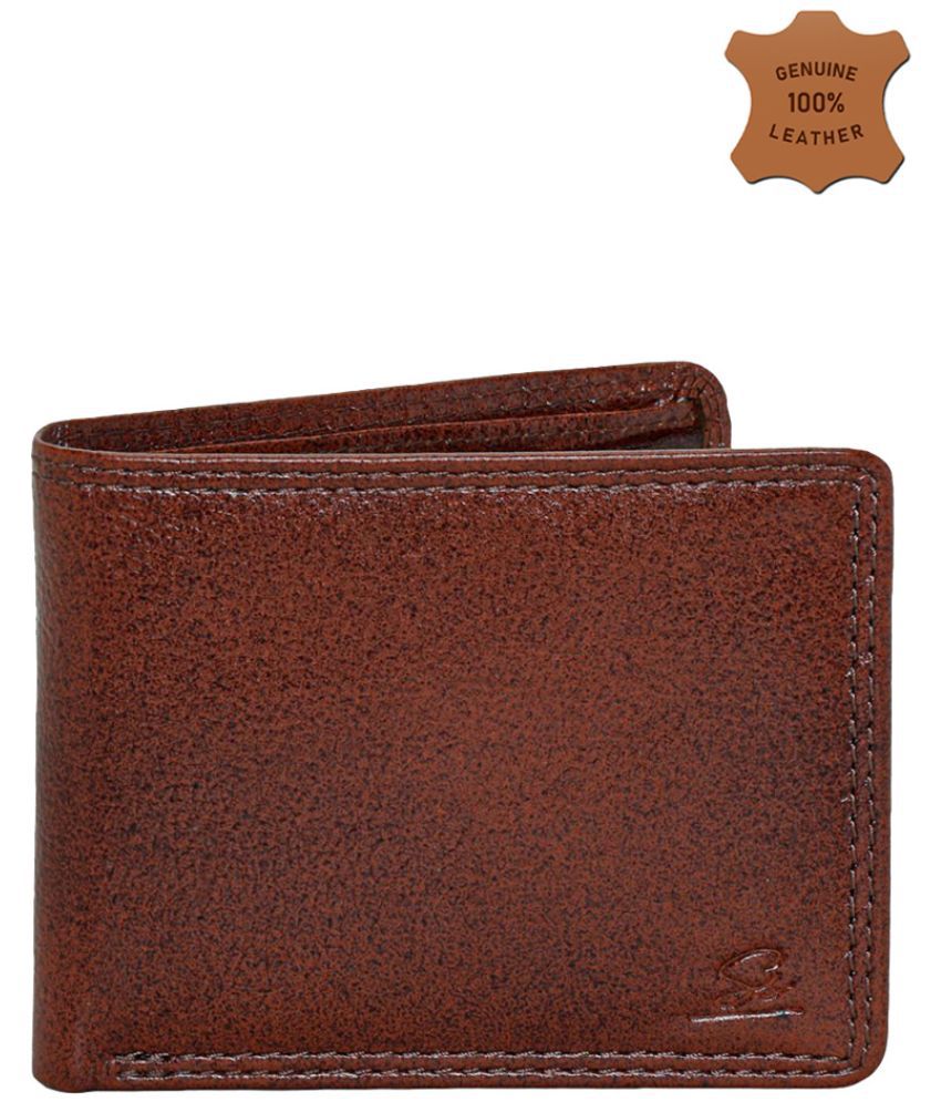     			Style Smith 100% Leather Brown Bi-Fold Wallet For Men