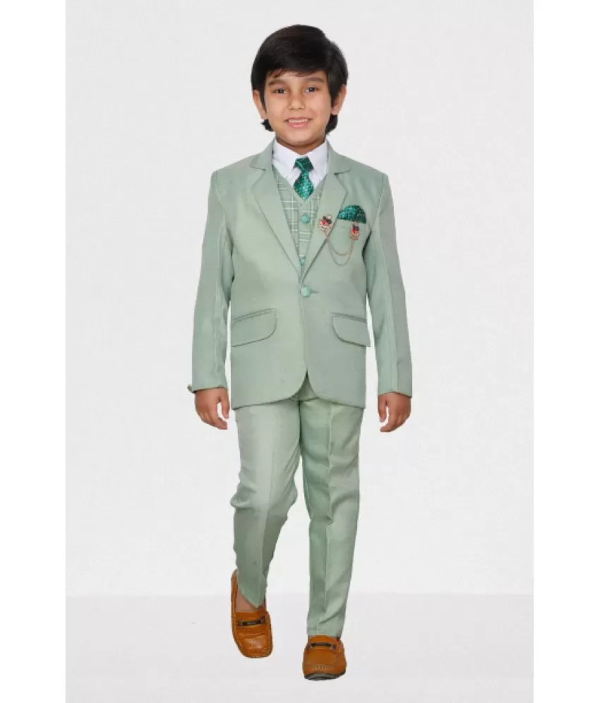 2-piece boys' suit (single-button beige jacket and black trousers)  customized tuxedo for children aged 2 to 16 years old
