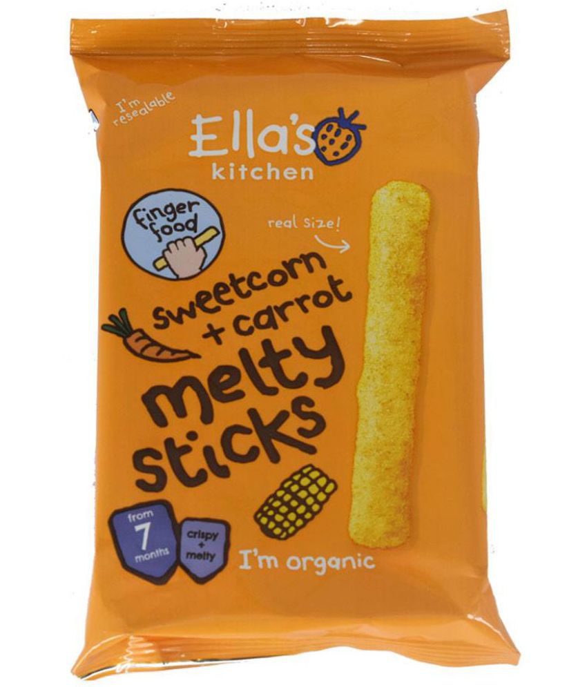     			Ellas Kitchen Sweetcorn + Carrot Snack Foods for Under 6 Months ( 16 gm )