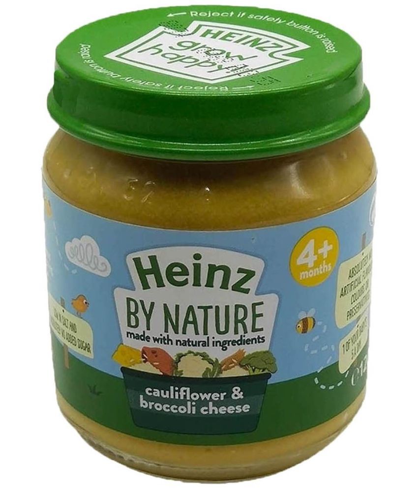     			Heinz By Nature Cauliflower Broccoli Cheese Snack Foods for Under 6 Months ( 120 gm )