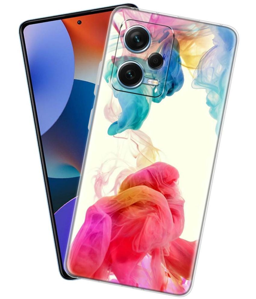     			NBOX - Multicolor Silicon Printed Back Cover Compatible For Redmi Note 12 Pro Plus 5G ( Pack of 1 )