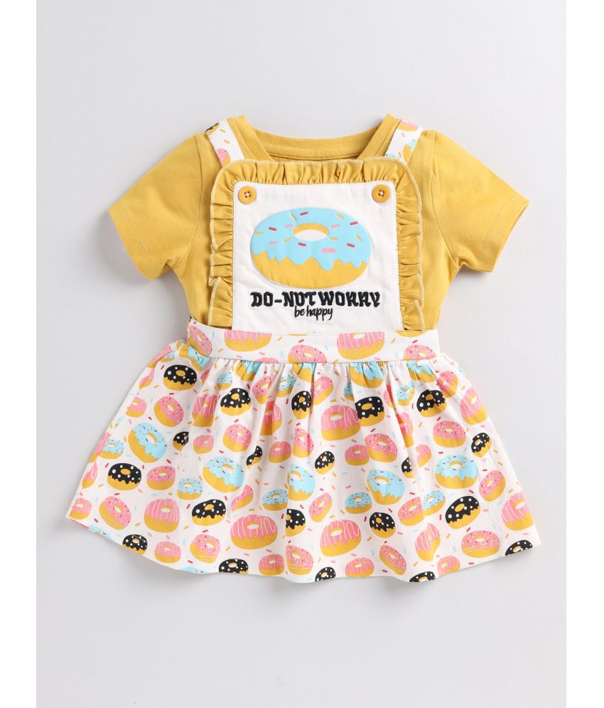     			SWEETIE PIE - Yellow Cotton Baby Girl Dress ( Pack of 1 )