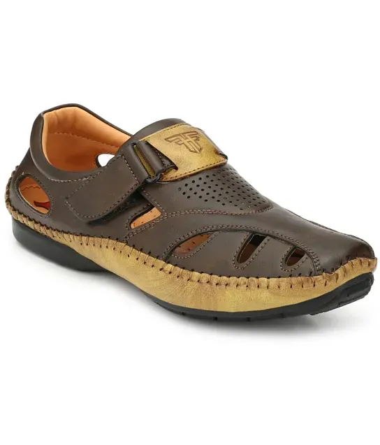 Mens Black Leather Sandals D – 1215 | Genuine Leather Sandals for Men –  Zoom Shoes India