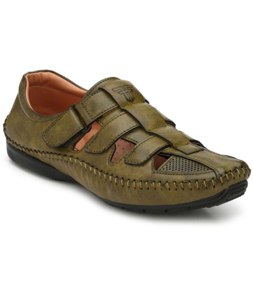     			Fashion Victim - OliveGreen Men's Sandals