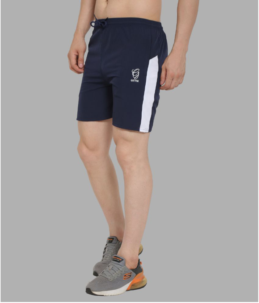     			GIYSI - Navy Polyester Men's Gym Shorts ( Pack of 1 )
