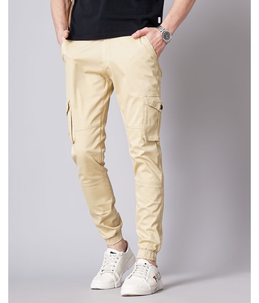     			Paul Street Beige Slim Cargos ( Pack of 1 )