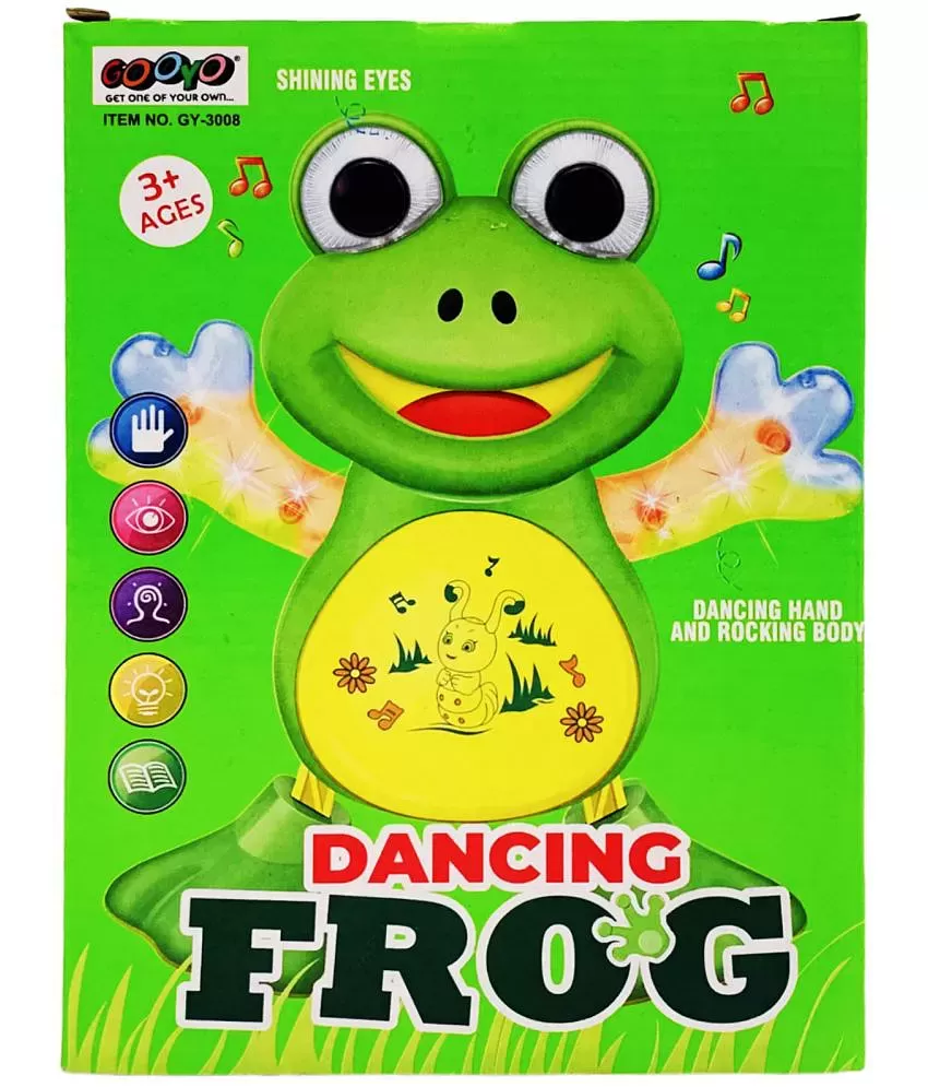Buy Toy Kingdom Dancing Frog Toy with LED Flash Light & Sound Effect for  Kids & Babies 6 months & Above Online at Best Prices in India - JioMart.