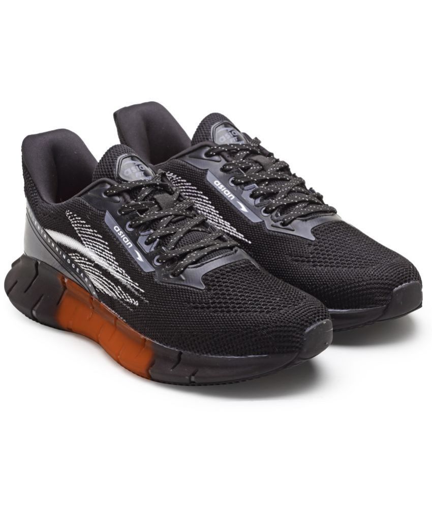     			ASIAN - CHROME-03 Black Men's Sports Running Shoes