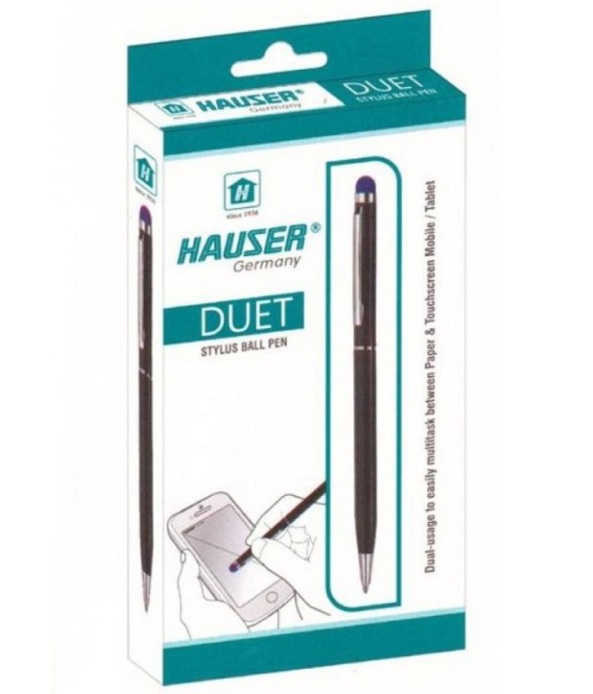     			Hauser Germany Duet Stylus Ball Pen Ball Pen (Pack Of 3, Blue)