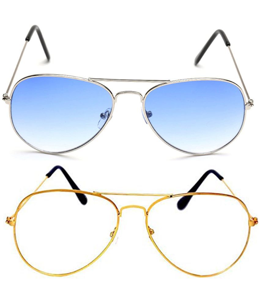     			Kanny Devis - Gold Pilot Sunglasses ( Pack of 2 )