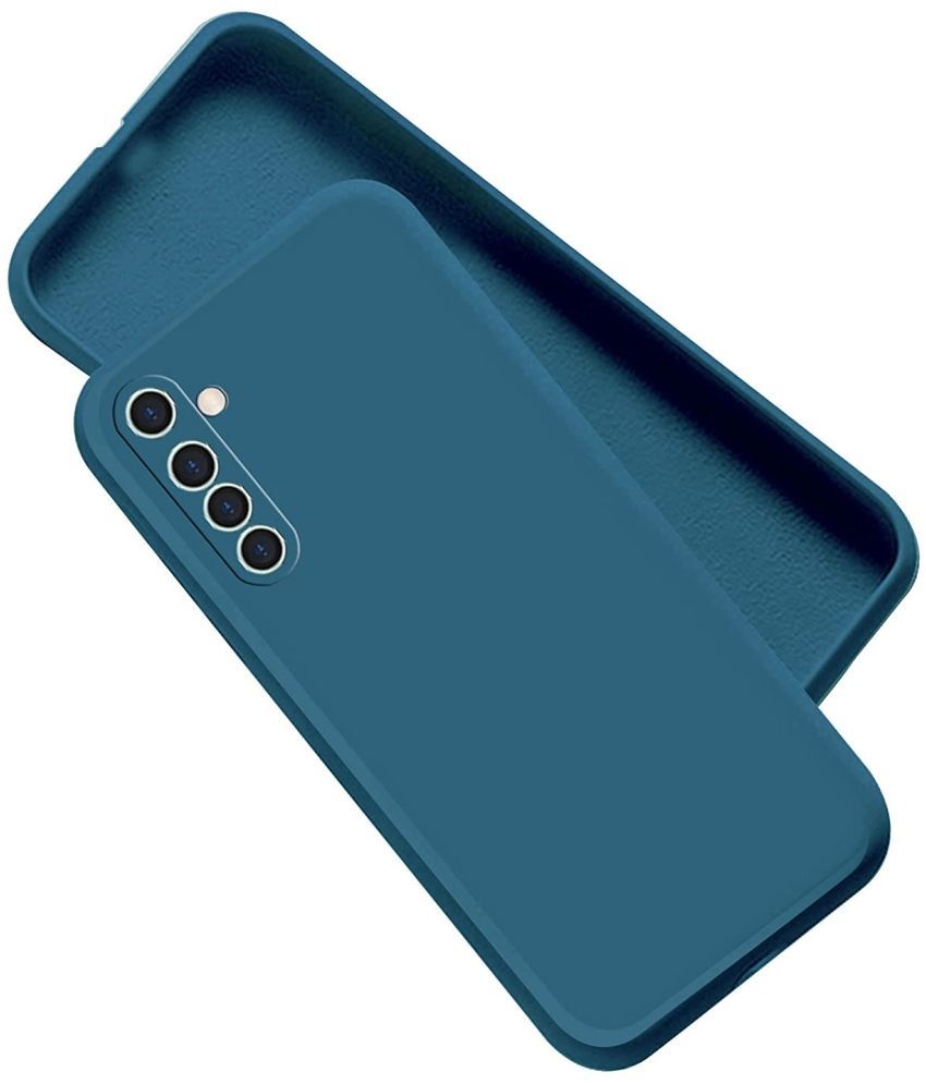     			ZAMN - Blue Silicon Plain Cases Compatible For Realme 6 Pro ( Pack of 1 )