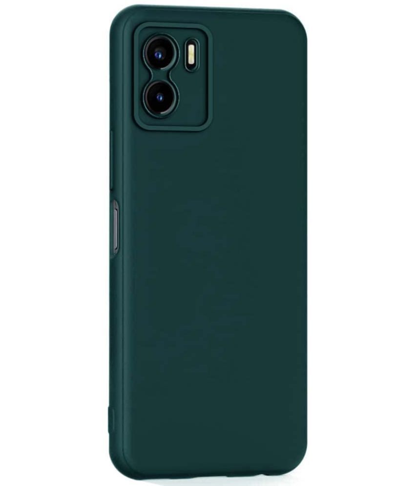     			ZAMN - Green Silicon Plain Cases Compatible For Vivo Y01 ( Pack of 1 )