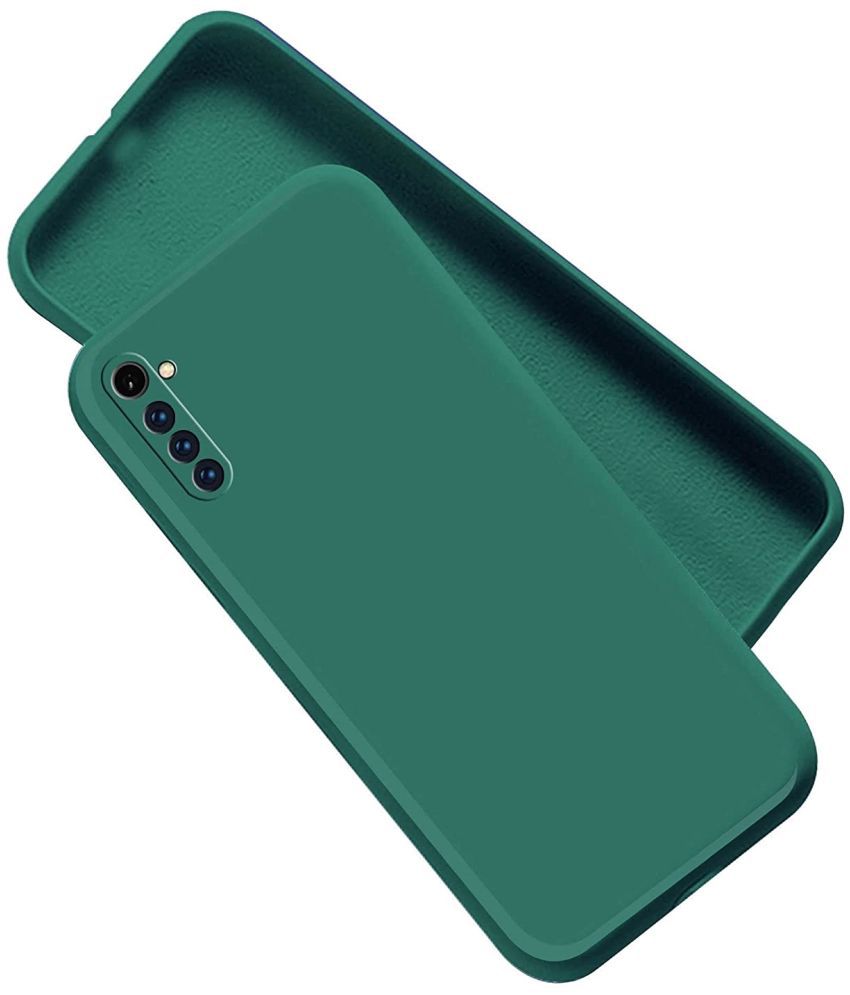     			ZAMN - Green Silicon Silicon Soft cases Compatible For Realme 6S ( Pack of 1 )