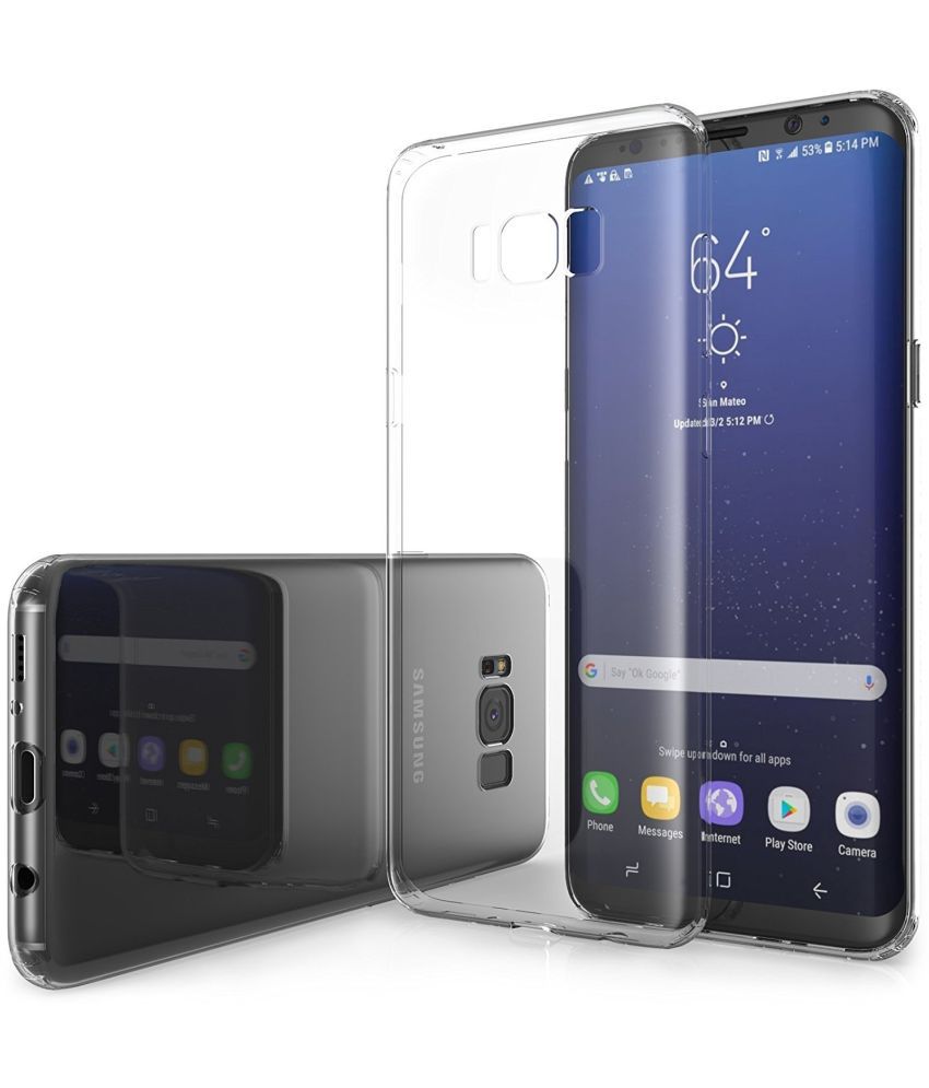     			ZAMN - Transparent Silicon Silicon Soft cases Compatible For Samsung Galaxy S8 Plus ( Pack of 1 )