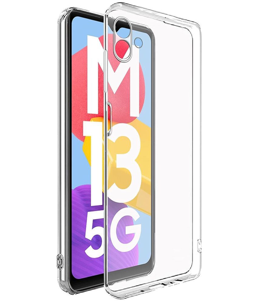     			ZAMN - Transparent Silicon Silicon Soft cases Compatible For Samsung Galaxy M13 5g ( Pack of 1 )
