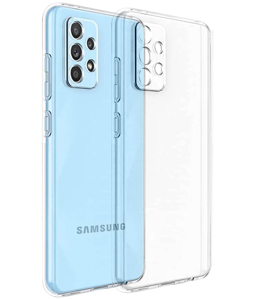    			ZAMN - Transparent Silicon Silicon Soft cases Compatible For Samsung Galaxy A52 5G ( Pack of 1 )