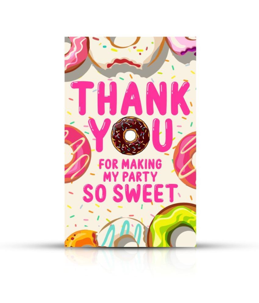     			Zyozi Donut Theme Thank You for Making Party So Sweet Tags for Birthday,Donut Thank You Label Tags for Birthday, Bridal Shower, Wedding, Baby Shower, Thanksgiving Favor (Pack of 20)