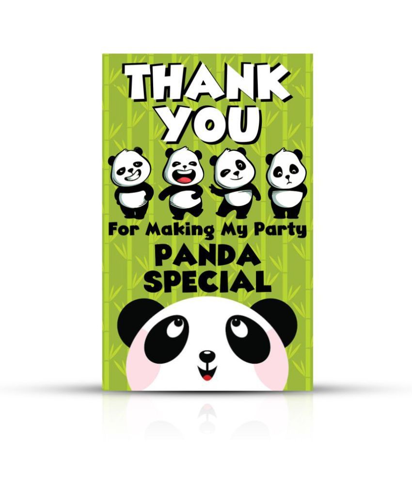     			Zyozi Panda Theme Thank You for Making Party Panda Special Tags for Birthday,Panda Thank You Label Tags for Birthday, Bridal Shower, Wedding, Baby Shower, Thanksgiving Favor (Pack of 20)