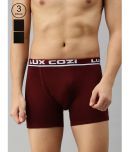 Pack of 3 Lux Cozi - Multicolor Cotton Blend Men's Trunks