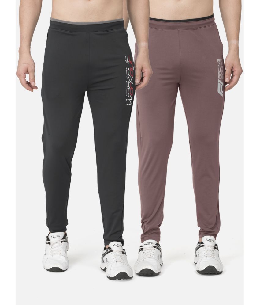     			BULLMER - Multicolor Cotton Blend Men's Trackpants ( Pack of 2 )