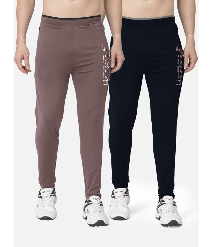     			BULLMER - Multicolor Cotton Blend Men's Trackpants ( Pack of 2 )